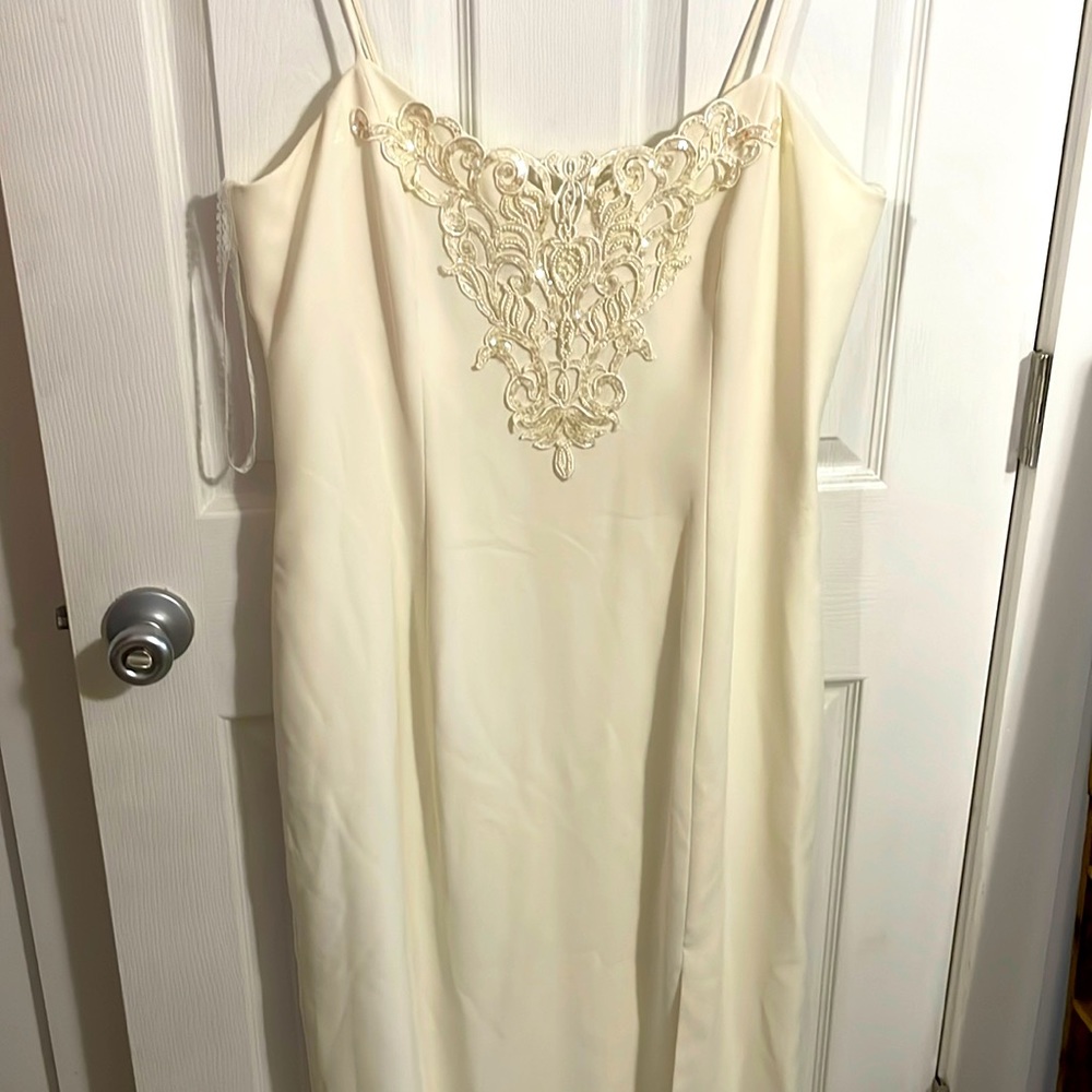 Ivory gown with jacket